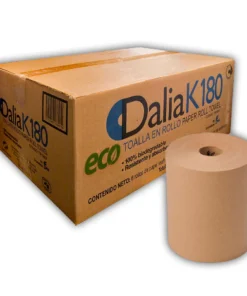 FAPSA K180 ECO C/6 TOALLA EN ROLLO NATURAL 180 MTS METRAJE CERTIFICADO